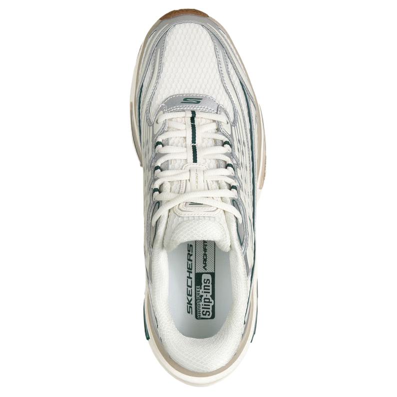 Skechers Arch Fit DLites 330 Удобная посадка Прочные Дышащие Папины кроссовки Мужские кроссовки Off-White 233196-OWGN