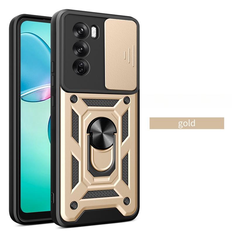 Ударопрочный бронированный чехол для телефона Oppo Reno 12 Pro с защитой выдвижной камеры Funda для Reno 12 F 12F Reno12 Pro 5G с магнитным кольцом