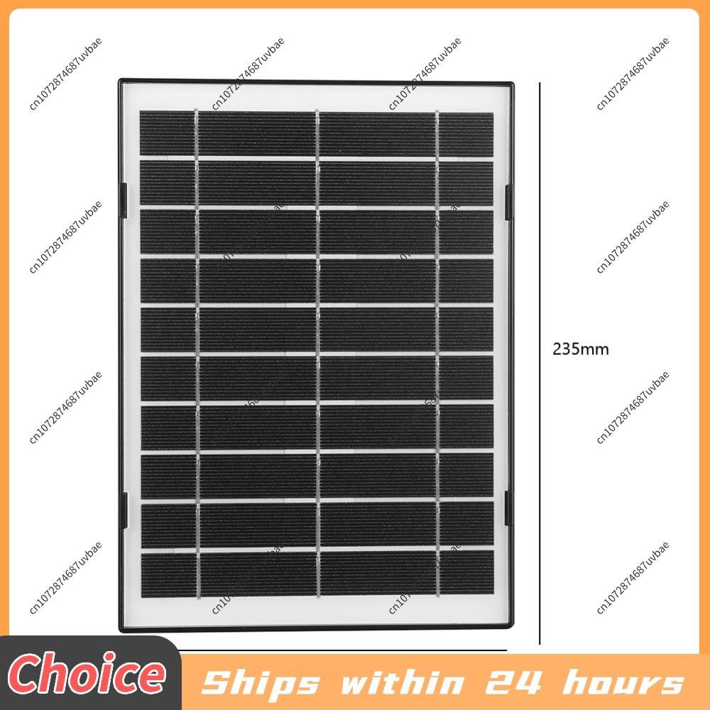 Solar Panel For Security Camera 8W High Power IP65 Waterproof Type-C DC5521 Charger With Dual Brackets For Wyze Eufy Cam Pro