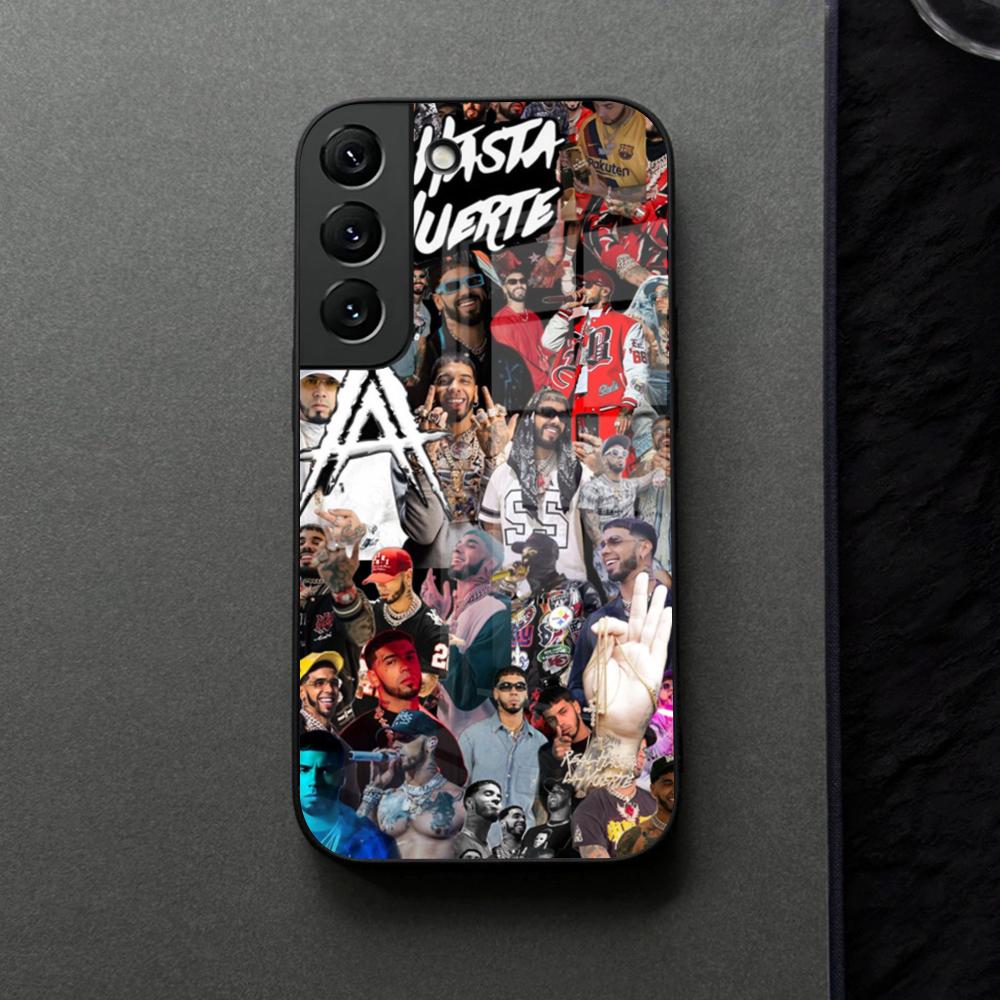 A-Anuel AA Стеклянный чехол для телефона Samsung Galaxy S21 S26 S25 S22 S20 S24 S23 Ultra Fe Plus A16 A34 A54 A24 Coque