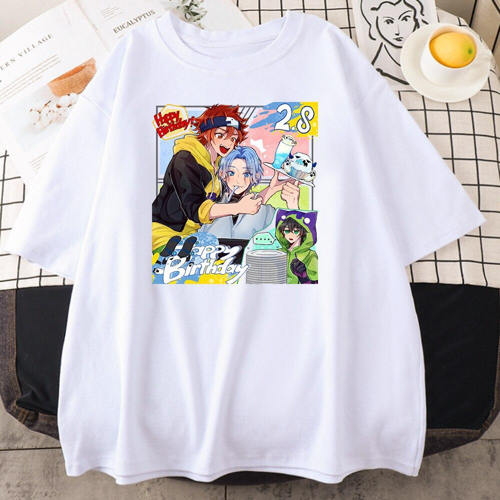 Anime Sk8 Reki Kyan Langa Hasegawa Clothing Women Loose Crewneck T -Shirt Summer Fashion Breathable Casual Loose Unisex T -Shirt