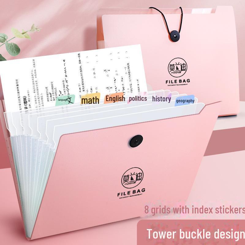 Многослойная папка-гармошка Morandi A4 для контрольных работ студентов