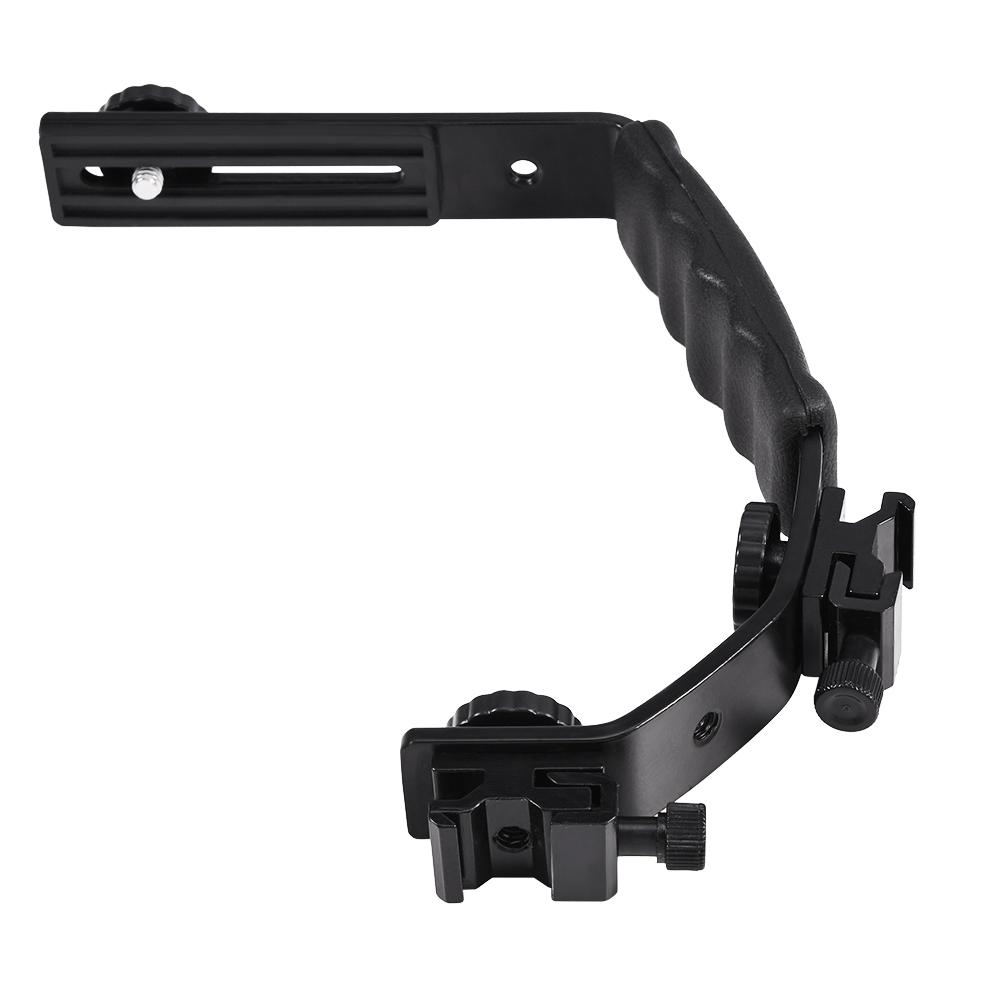 L Shaped Flash Bracket Holder Hot Shoe Mount for Flashlight DV Camcorder 120135 Film Camera