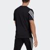 Adidas Футболка с тремя полосками, мужская, черная GP4118