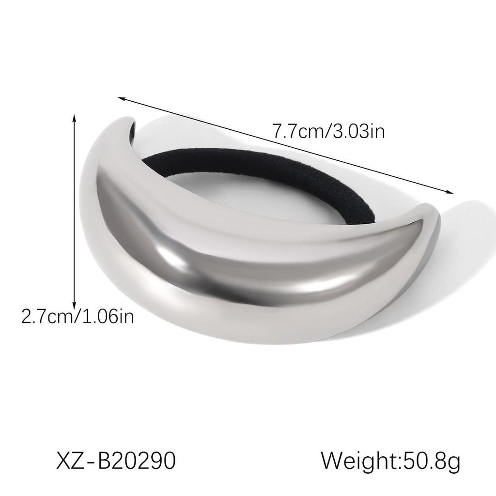 Минималистичная гладкая резинка для волос из нержавеющей стали - Прочная, уникальная, яркая резинка для волос для женщин