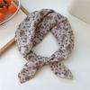 Korean-Inspired Cotton Linen Silk Scarf - Elegant, Simple, High-End Neckerchief for Spring & Autumn