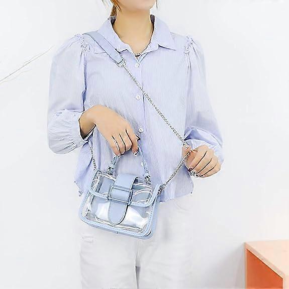 Clear Shoulder Bag Purse 2 in 1 Transparent Crossbody Bag Handbag