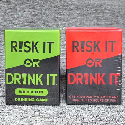 Английская версия игры RISK IT OR DRINK Adventure or Drinking Adult Game Night Funny Party Game