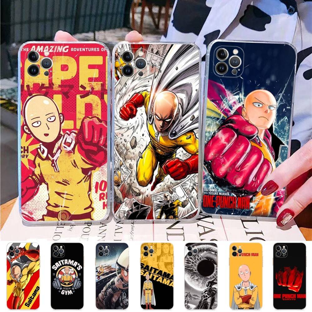 Superhero Anime One Punch Man Case For Iphone 17 16 15 Pro Max 11 12 13 14 Pro Plus Phone Cover