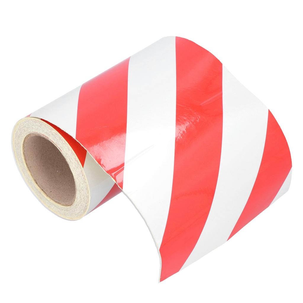 Светоотражающая лента Водонепроницаемая светоотражающая лента безопасности Предупреждающая маркировка Красно-белая светоотражающая пленка