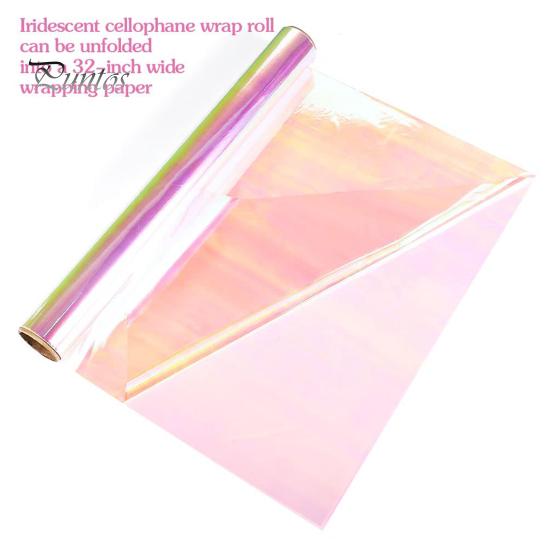 1 рулон яркой радужной пленки, красивая декоративная, практичная, безопасная, устойчивая к разрыву, устойчивая к разрыву упаковочная бумага для цветов