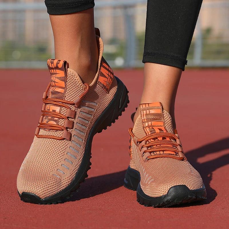 Men's Running Shoes Fashionable and Breathable Youth Outdoor Sports Shoes Women Comfortable and Odor Proof Tennis Walking Shoes