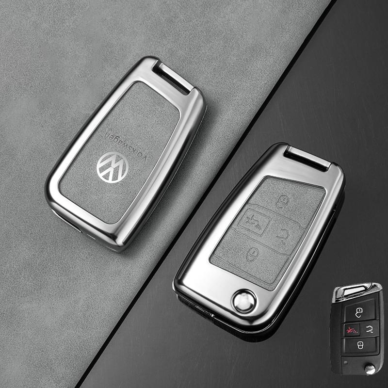 Для VOLKSWAGEN VW 4 Кнопки Автомобильный Умный Чехол-Крышка для Брелока Ключа Для Volkswagen VW Golf 7 ALLTRACK MK7 Tiguan SEAT Ateca Leon I
