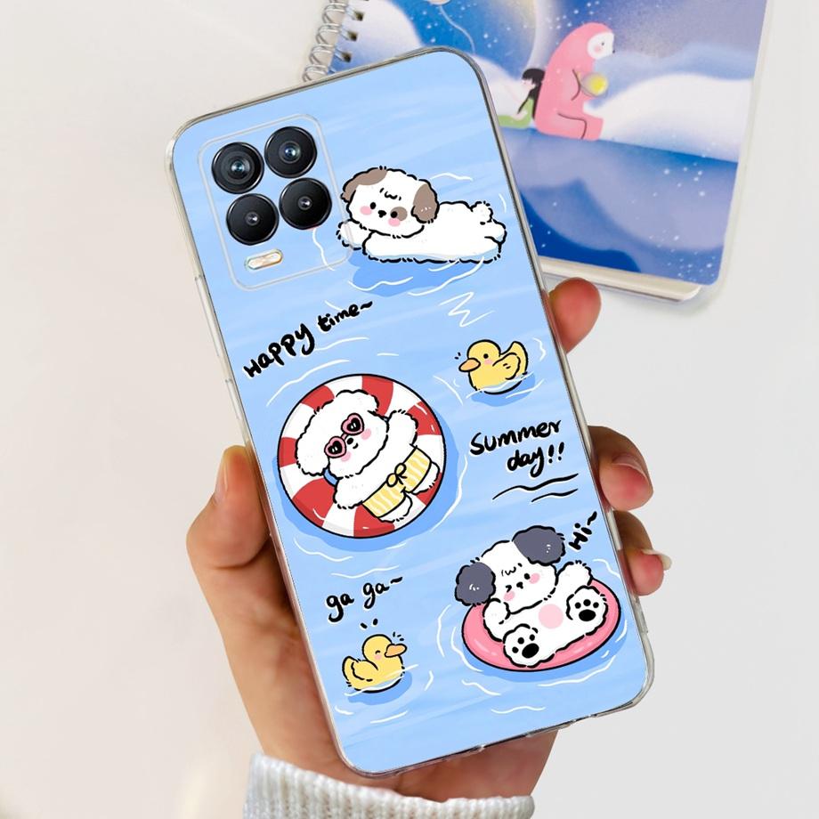 Для Realme 8 8i 8Pro 4G 5G Чехол для телефона Прозрачный Мягкий ТПУ Силиконовая Задняя Крышка Крутой Мультяшный Девичий Бампер На Realme8 8 Pro Тонкие Чехлы