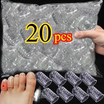 Прозрачные мягкие силиконовые накладки на пальцы ног Дышащие противофрикционные протекторы для пальцев ног Предотвращают мозоли Накладки на пальцы ног Облегчение боли Уход за ногами