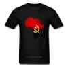 Горячая африканская футболка Socce' Heart Of Angola Парная футболка Мужская хлопковая футболка с коротким рукавом Смешные футболки Хип-хоп Топы Уличная одежда
