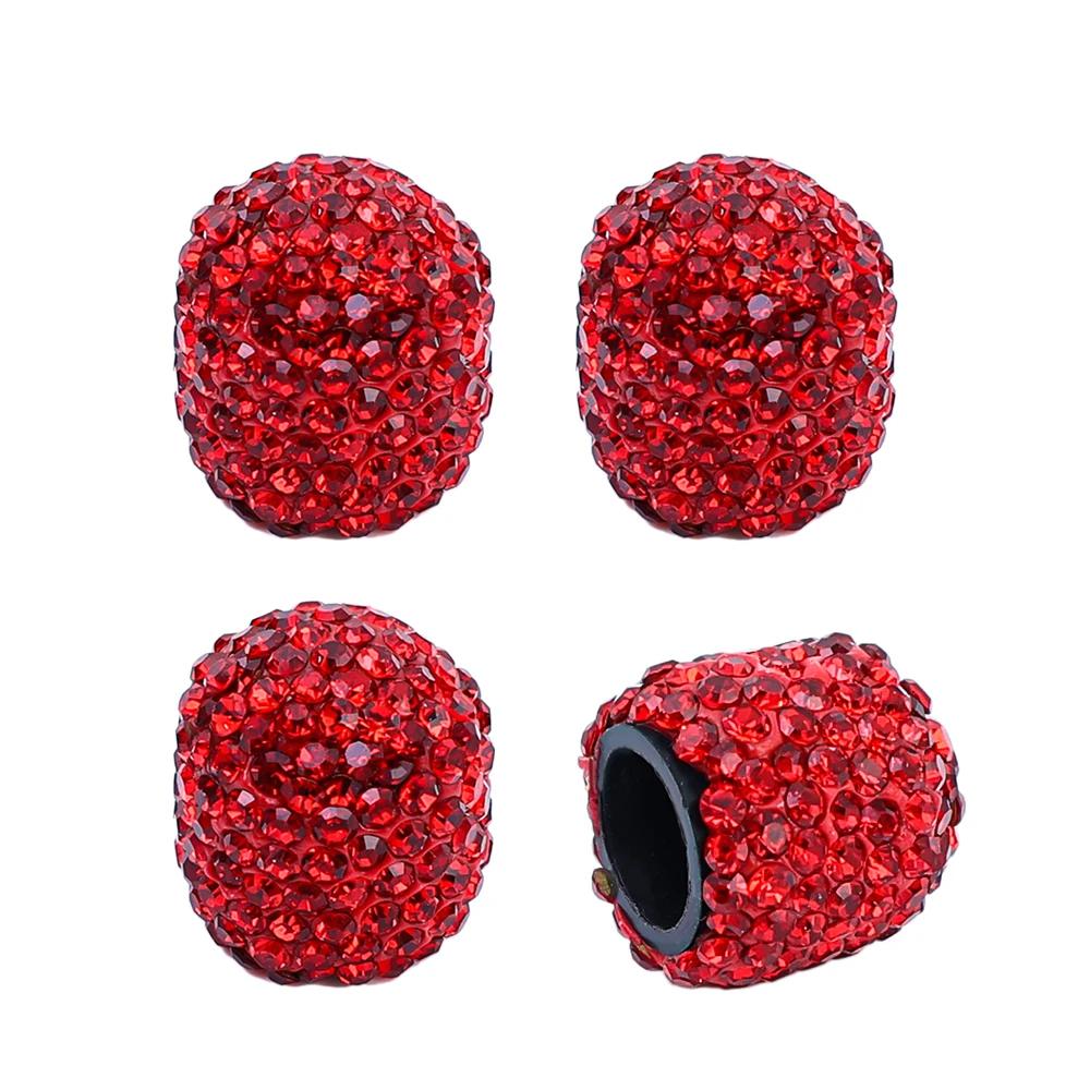 4 шт. Водяная дрель блестящие колпачки вентилей шин сердечник вентиля шины с алмазной инкрустацией колеса шины и детали автомобильные аксессуары