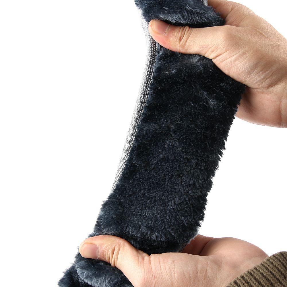 1Pc DIY Elastic Warm Furry Super Thick Steering Wheel Cover Protector Soft Plush
