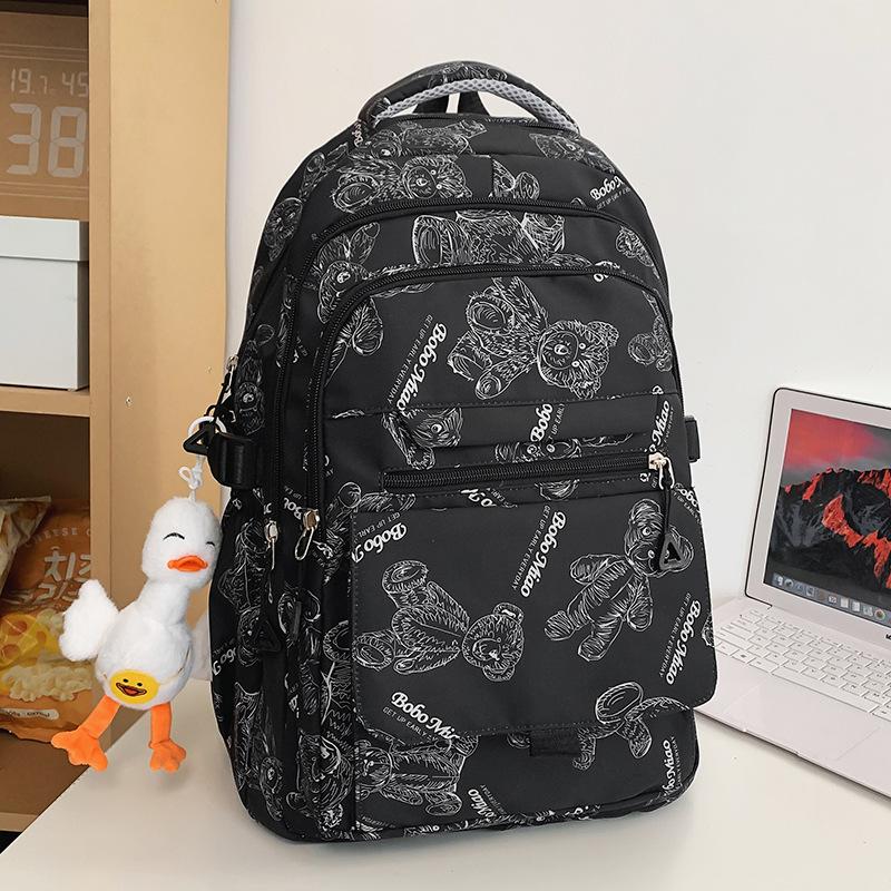 Girls Burgundy Large Capacity Middle School Junior Middle School Elementary School Backpack