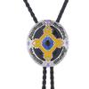 1 Pc Braided Shoestring Totem Bolo Tie Carved Charm Cowboy Necktie Necklace