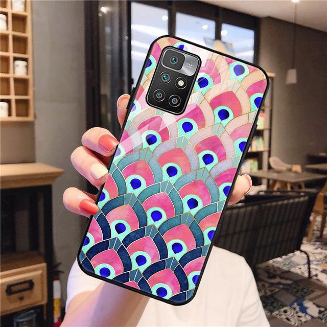 Чехол Redmi 9 для Xiaomi Redmi 10, чехол из закаленного стекла Redmi 9a 9c Nfc 8a 8 7a 6a Note 8 9 10 Pro, чехол с рисунком на спине