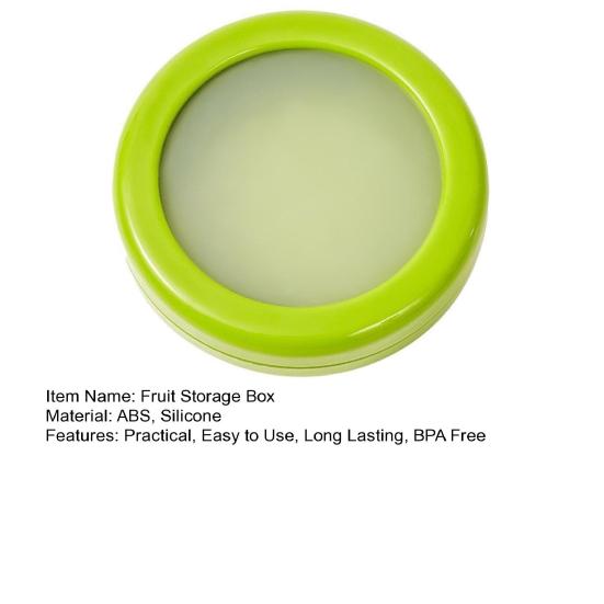 Refrigerator Storage Container Silicone Fruit Storage Box with Twist-Off Lid BPA Free Easy To Clean Reusable Fridge Fruit Fresh-keeping Box