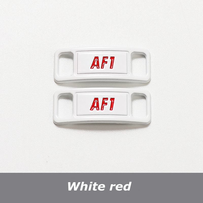 NO.8 2Pcs Metal Shoelaces Buckle AF1 Shoe Decoration Suitable for All Shoes Sneakers Shoes Accessories Flat Shoelace Buckle