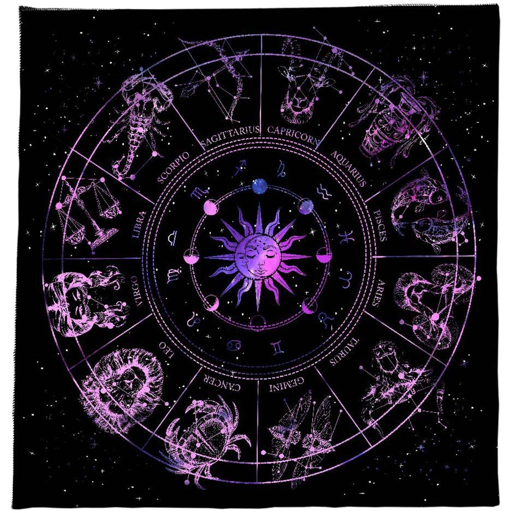 Фланелевая скатерть для Таро, Метафизическая скатерть для настольных игр, Коврик для гаданий на маятнике, Скатерть для алтаря, Подставка для карт настольных игр