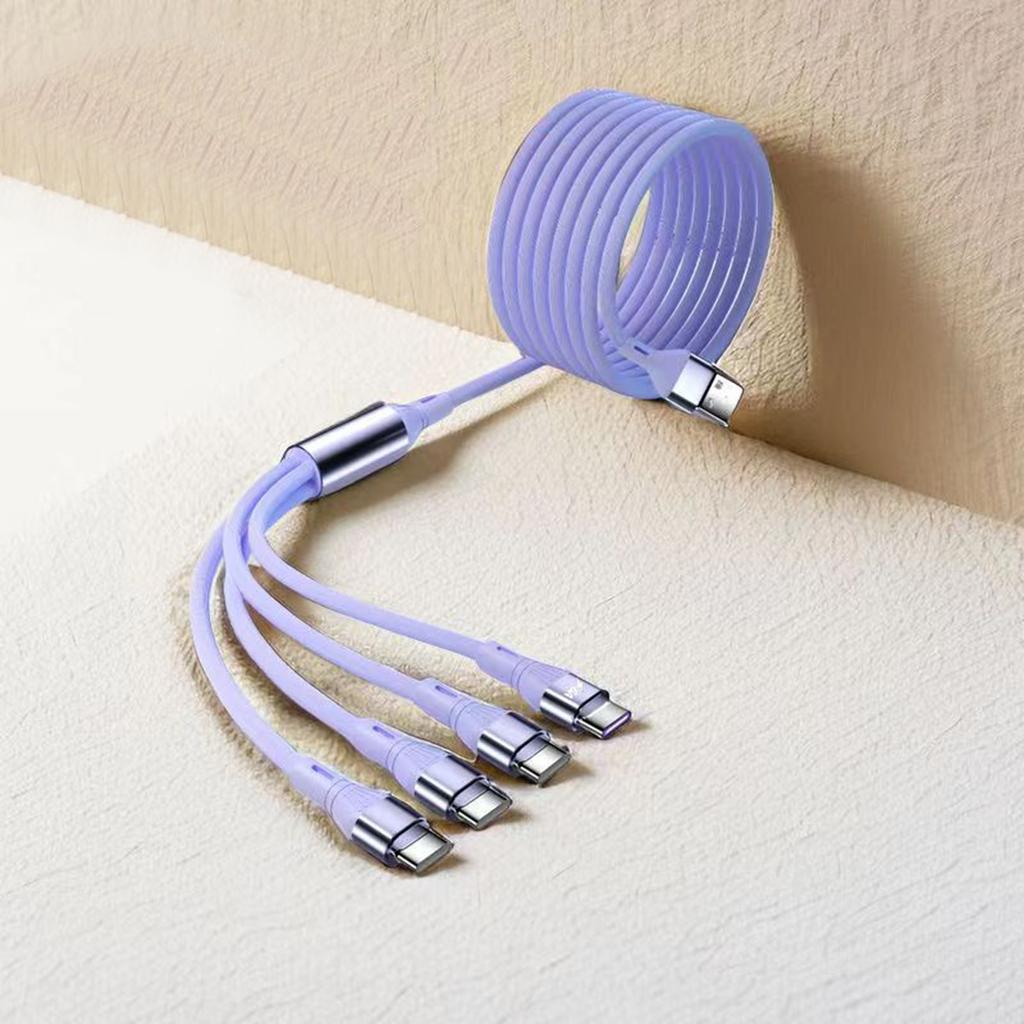 USB Type A Male to 4 Type C Male Splitter Cable USB Multi Charge Cable Connector для телефона High Speed