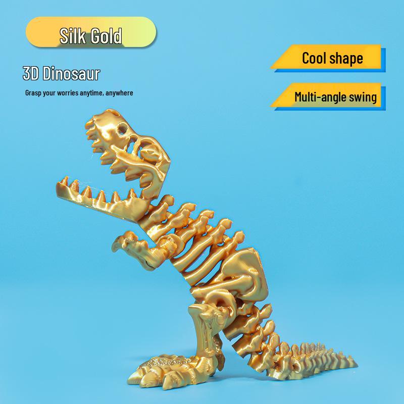 Игрушка Яйцо Череп Ти-Рекса с Шелковым Градиентом, Напечатанная на 3D-принтере, для Детей, Домашний Декор