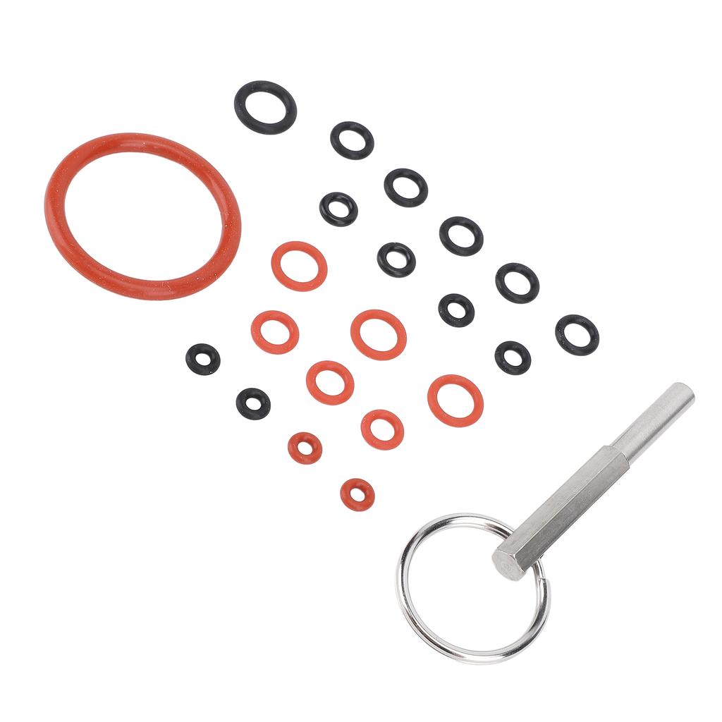 Инструмент для ремонта кофемашины с силиконовыми кольцами Ключ для ремонта кофемашины из нержавеющей стали