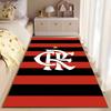 Red and Black Stripes Carpet suitable as a non-slip mat for the living room or bedroom sofa