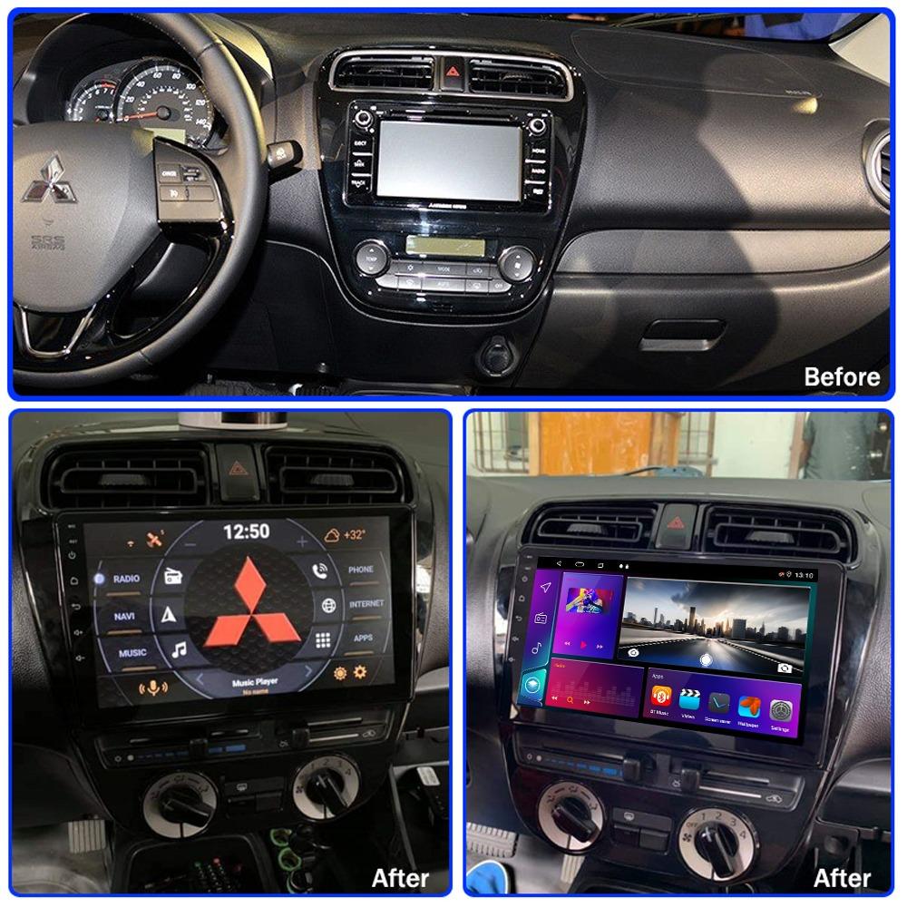 Android Car Radio For Mitsubishi Mirage Attrage 2012-2018 Multimedia Player Head Unit Stereo GPS Navigation BT WIFI 1+16GB