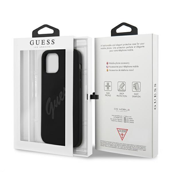Guess Guhcp12Llsvsbk Iphone 12 Pro Max 6,7 Czarny/Black Hardcase Script Vintage