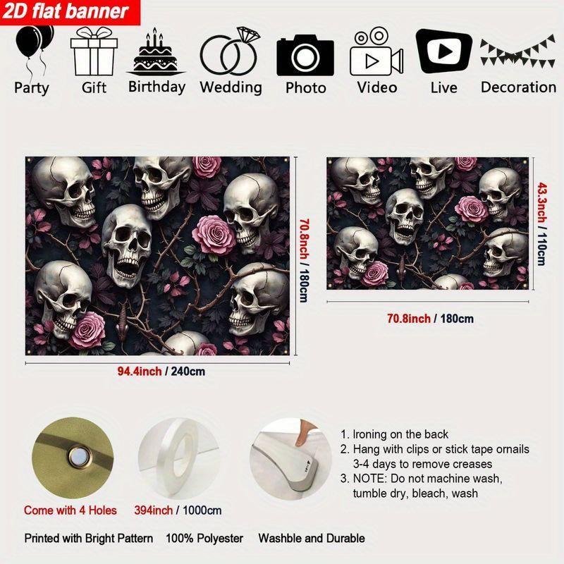 Gothic horror-themed backdrop dark Halloween festival celebration event party decoration