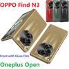 Модный чехол с покрытием для Oneplus с открытым корпусом, стеклянная пленка, защита шарниров экрана, OPPO Find N3, крышка