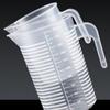 Clear Graduated Measuring Cup Large Capacity Plastic Transparent Mixing Cup with Lid Scale Laboratory Beaker with Lid Baking