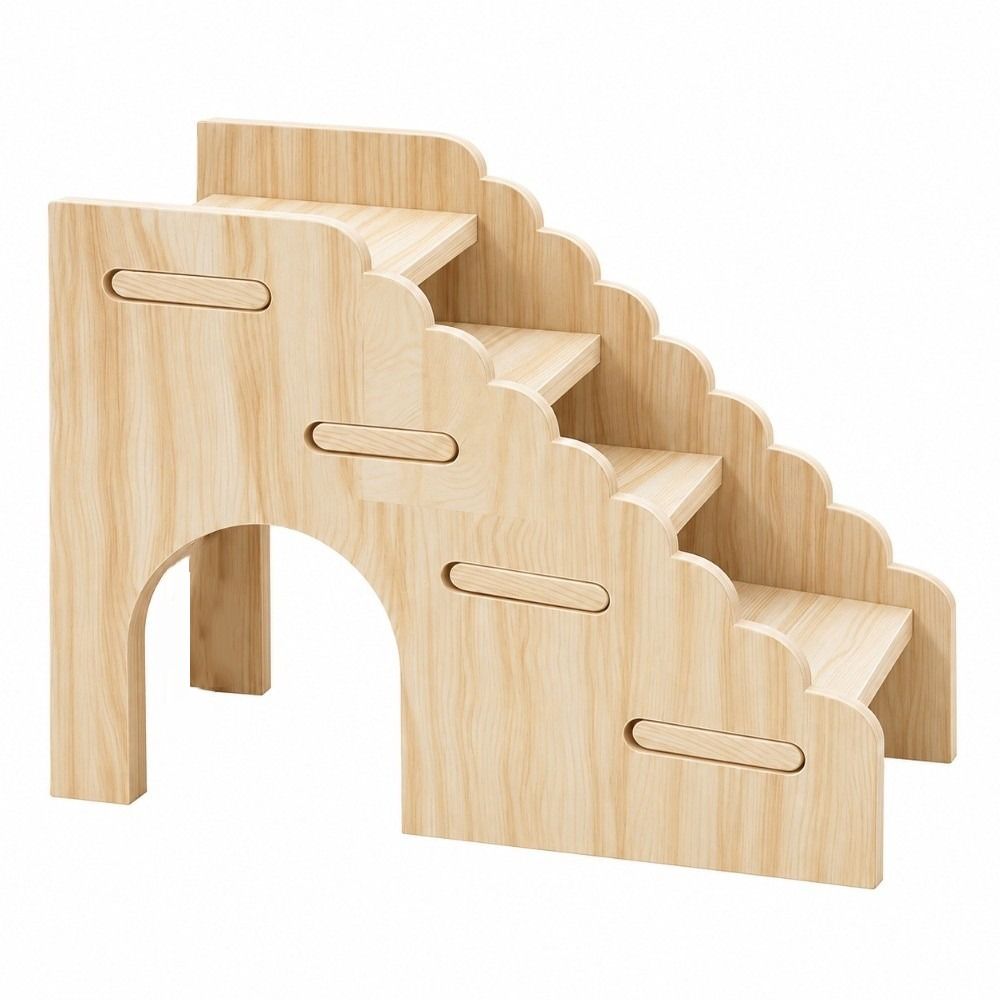 Detachable Hamster Climbing Ladder Wooden Mouse Habitat Small Pet Shelter Guinea Pig