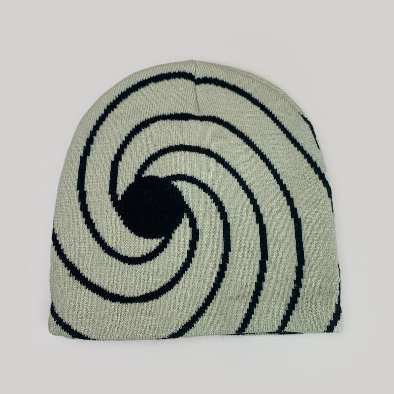 Winter Knit Beanie Men Women Minimalist Swirl Warm Streetwear Hip Hop Hat Unisex