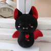 Cartoon Bat Plush Keychain Durable Soft Stuffed Toy Funny Halloween Bag Pendant  Daily Use