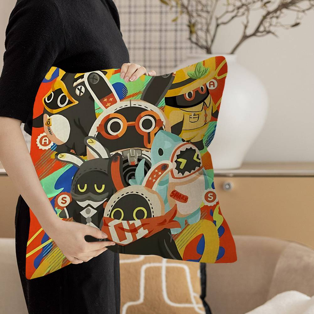 Zenless Zone Zero ZZZ Bangboo Cushion Cover Pillowcase Upholstery Sofa Throw Pillow Home Decor Pillowcas