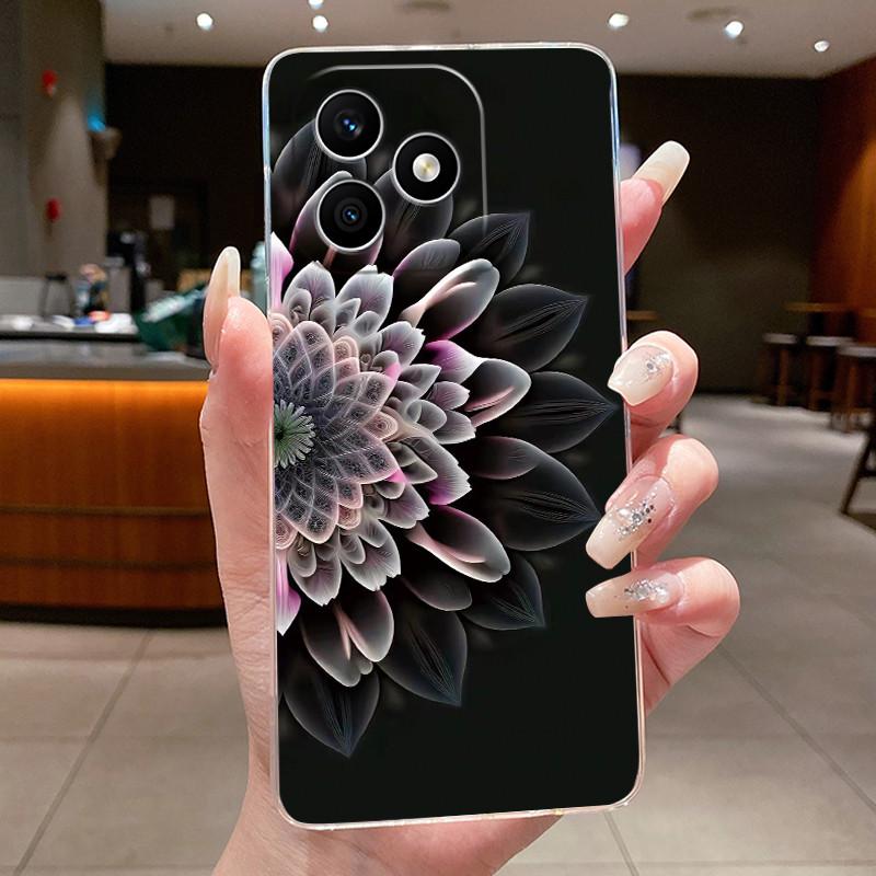 Чехол для телефона Honor X8d 4G Чехол для Honor X8d 4G Прозрачный ТПУ Антицарапающийся Мягкий Корпус Модный Уникальный Цветной Узор Облака