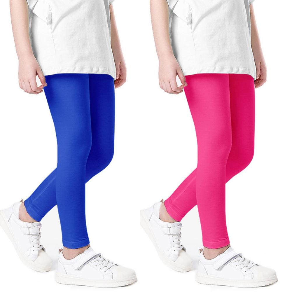 Kids Girl Pants Soft Elastic Kids Leggings 6 Color Children Girls Skinny Pants Trousers Solid Color 3-9Y Trousers