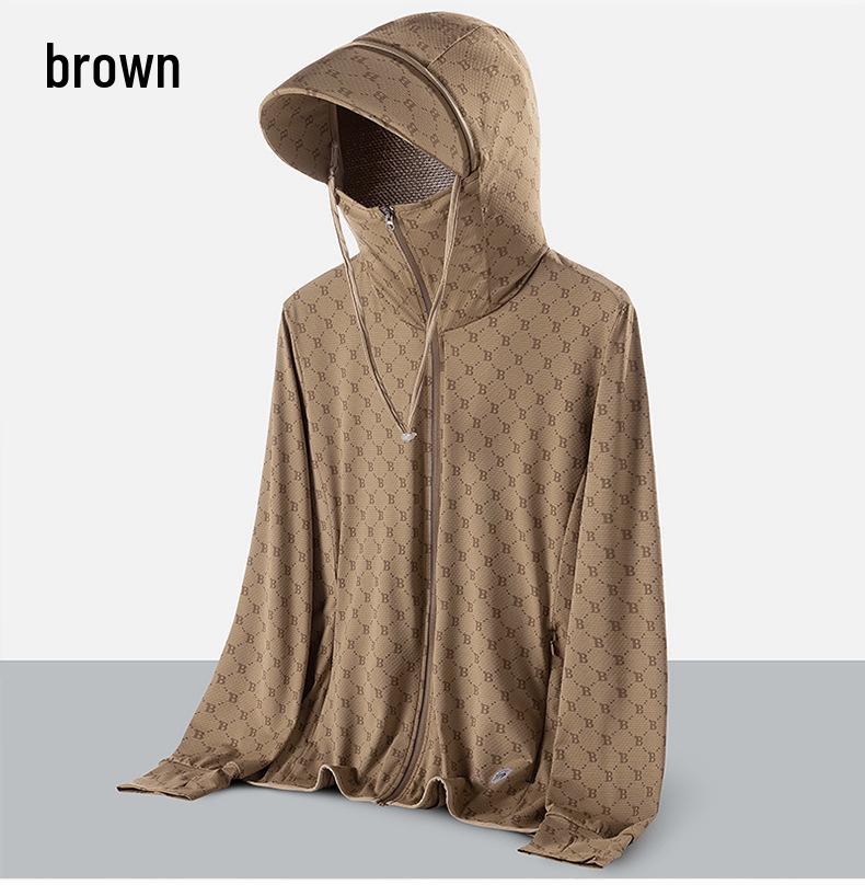 Куртка для пары, легкая, с защитой от солнца UPF50+ - Дышащая, тонкая, с защитой от УФ-лучей для улицы и спорта.