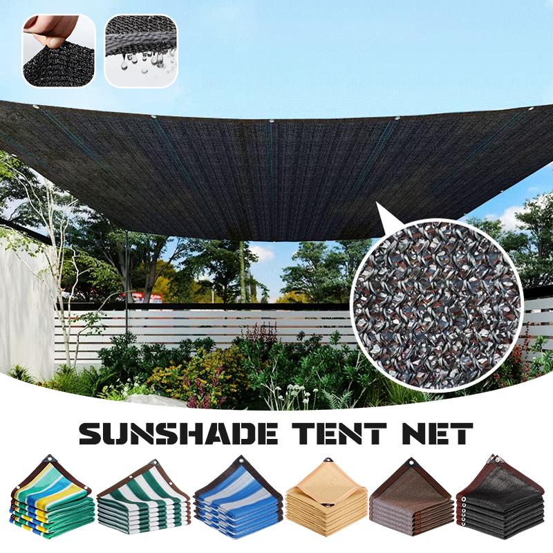 Multiple-sizes Summer Sunshade Net Garden Sun Protection UV Shading Sails Outdoor Camping & Car Sun Cover Breathable Mesh