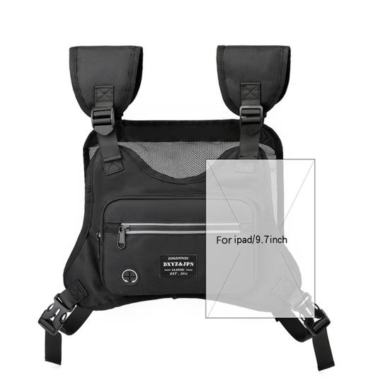 Нагрудная сумка для улицы, регулируемые ремни, вместительный водонепроницаемый карман на молнии для мужчин и женщин, спортивный жилет для бега, велоспорта, походов, путешествий, EDC, нагрудный пакет