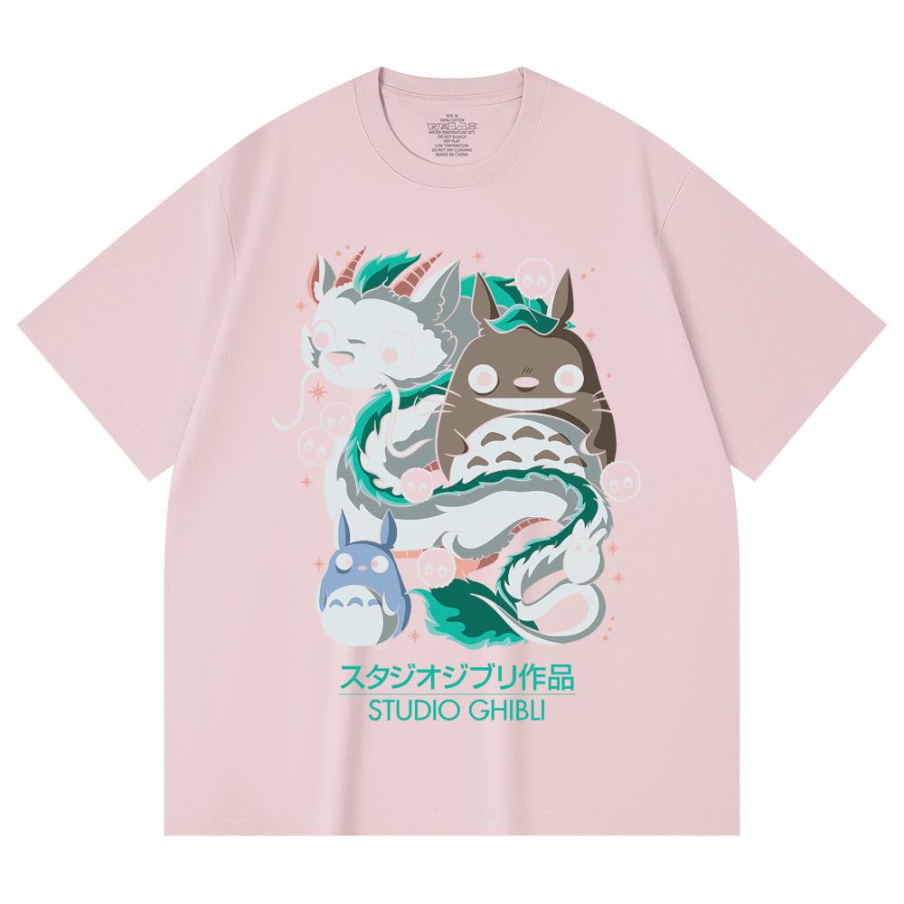 230 Gsm 100% Cotton Ghibli V7 Print Unisex Heavy Cotton T Shirt