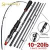 SOUGAYILANG Cast Fishing Rod 1.8-2.1M Portable Insert Carbon Fishing Rod 5-6 Sections 10-20LB Fishing Rod