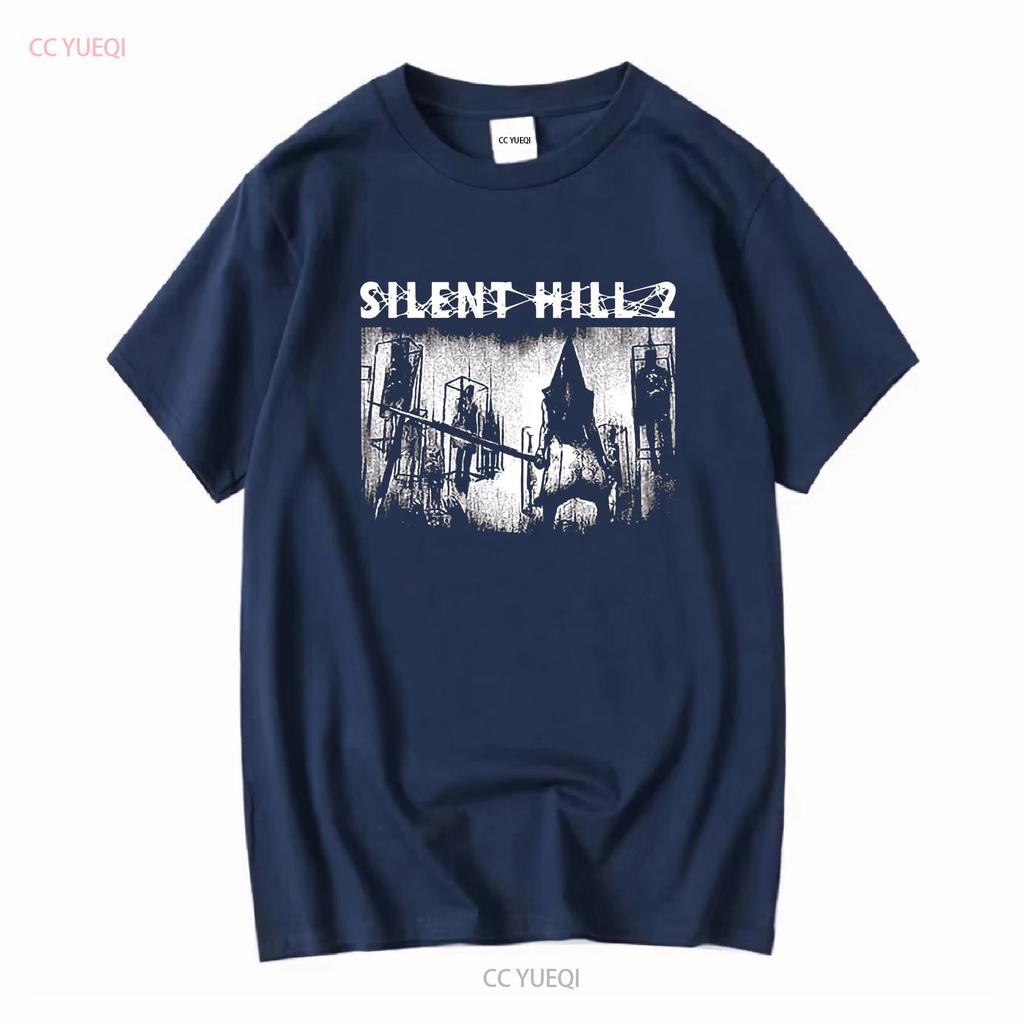 Silent Hill Голова-пирамида Ограниченный Футболка Японская Хоррор Игра на выживание Sh с длинным или коротким рукавом винтажный Стиранный Удобный