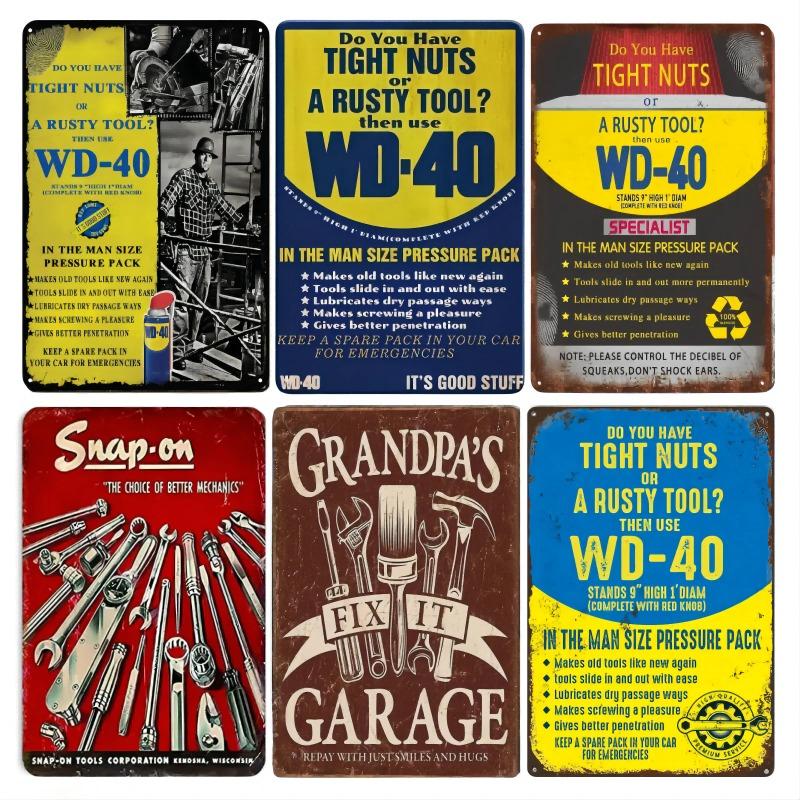 Тогда используйте WD 40 Жестяная табличка Смешная цитата Гаражная настенная табличка Юмористические надписи Декор для мужской пещеры Металлическая табличка Идеальный подарок для друзей, влюбленных